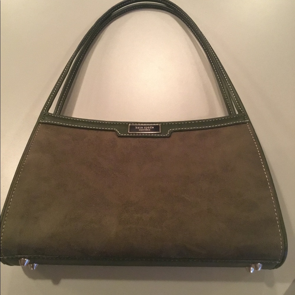 NWOT Suede (like) Green Purse💚